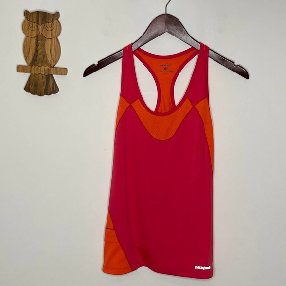 Patagonia Tops - Patagonia pink and orange tank top